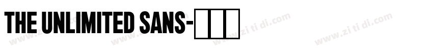 The Unlimited Sans字体转换 The Unlimited Sans字体转换